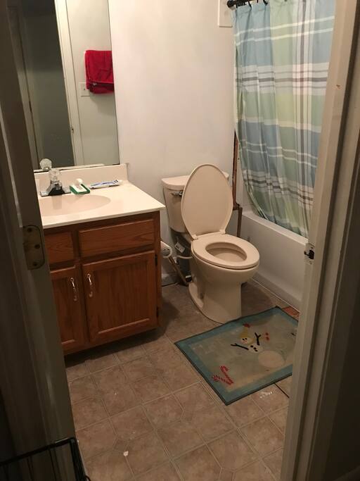 Toilet sink shower and this bathroom is getting remodeled at the moment