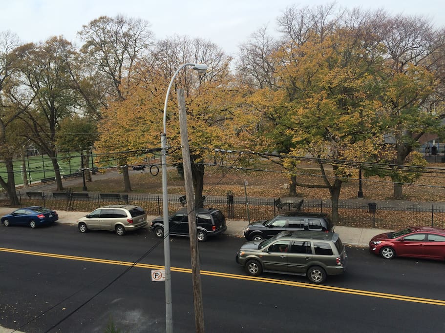 Great park view from apartment!