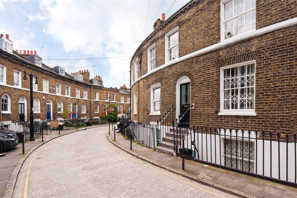 The historic street the home is on