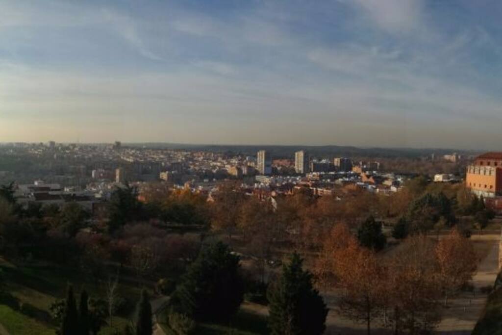 Views of Casa de Campo and Sierra de Guadarrama