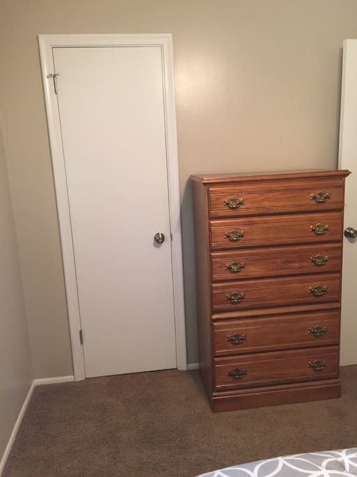 Closet and dress.