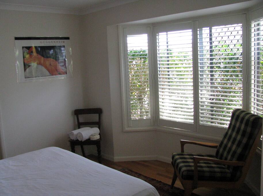 Bay window in main bedroom