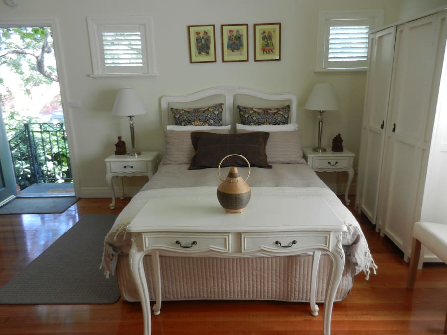 Stylishly decorated and light filled studio