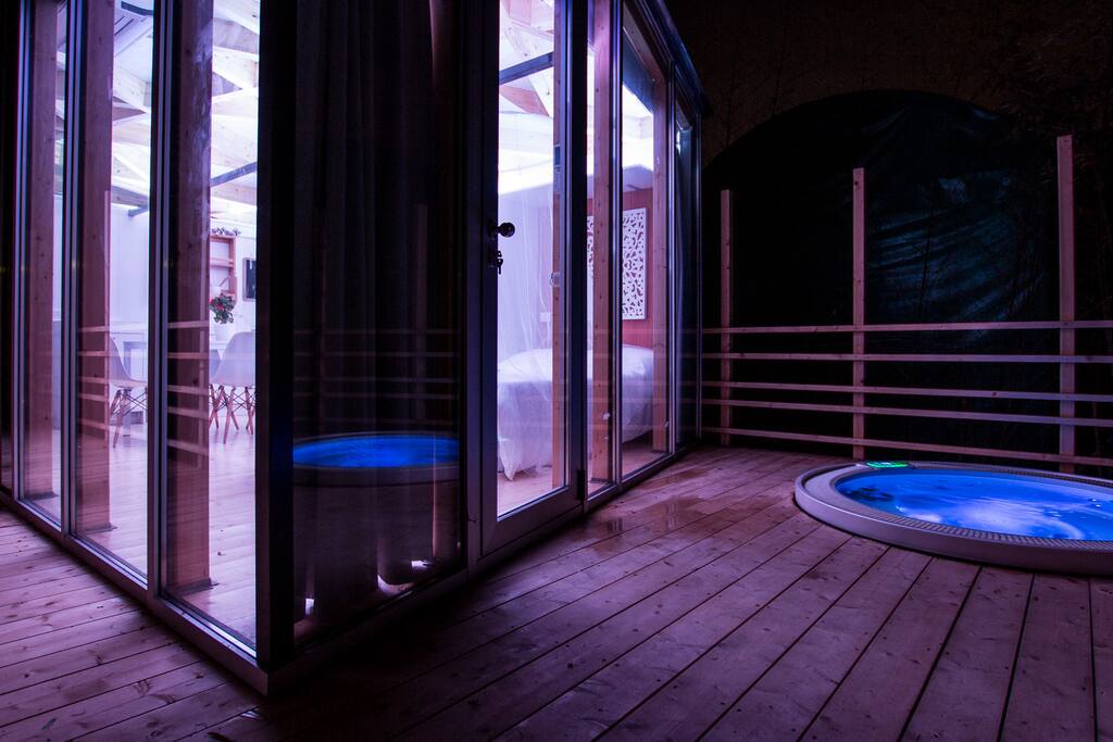 Terrazzo con idromassaggio