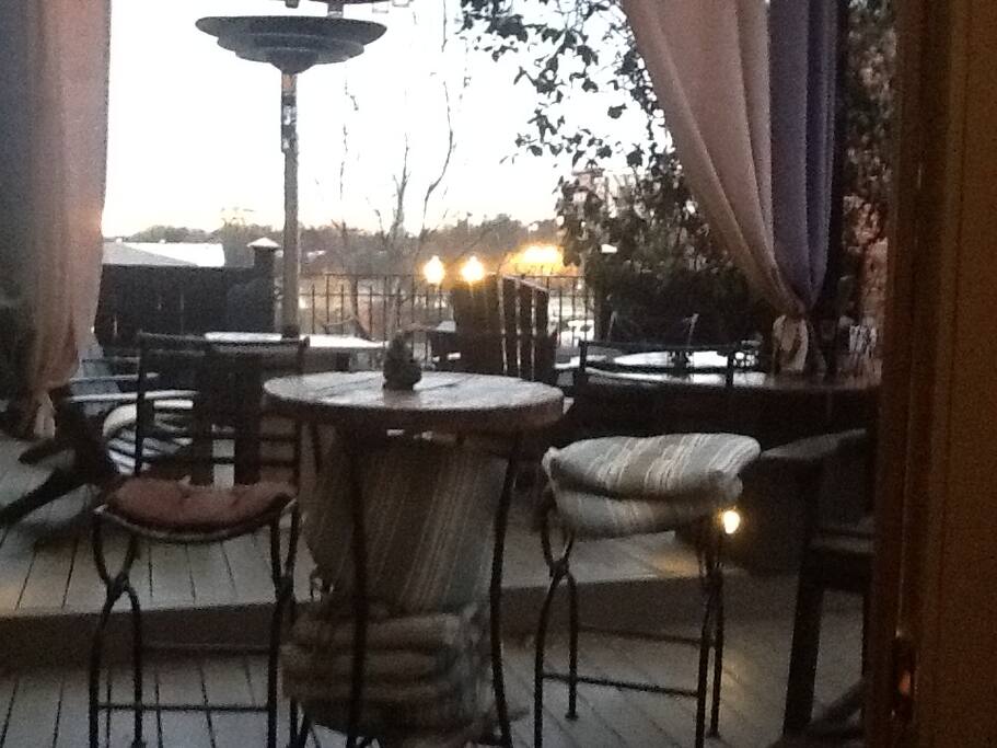 Enjoy deck on rooftop