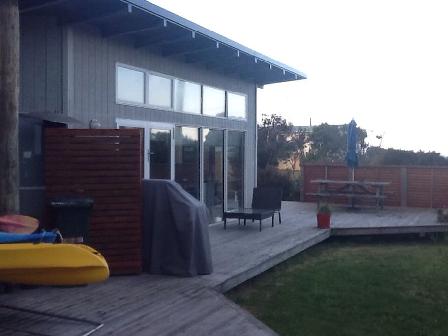 Lovely roomy deck kayaks and water equipment available