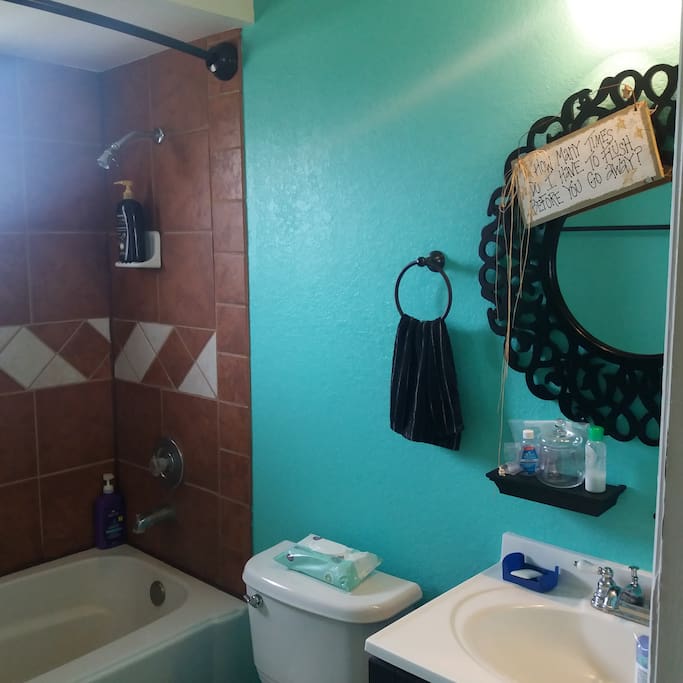 Shared guest bathroom