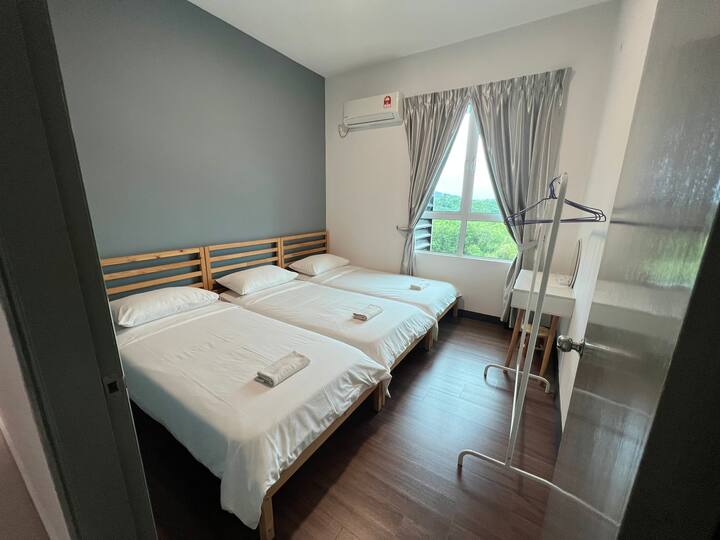 ห้องนอน 1 - 3 เตียง