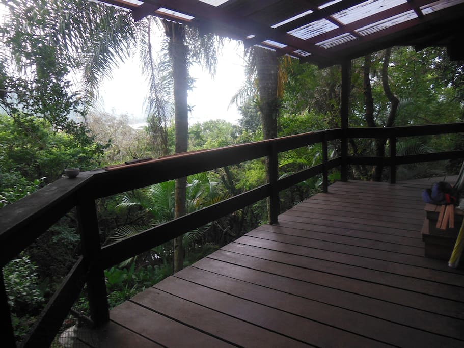 Deck de acesso a casa