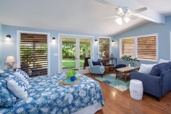 Kailua Beach – Private Garden Studio/Walk to Shops