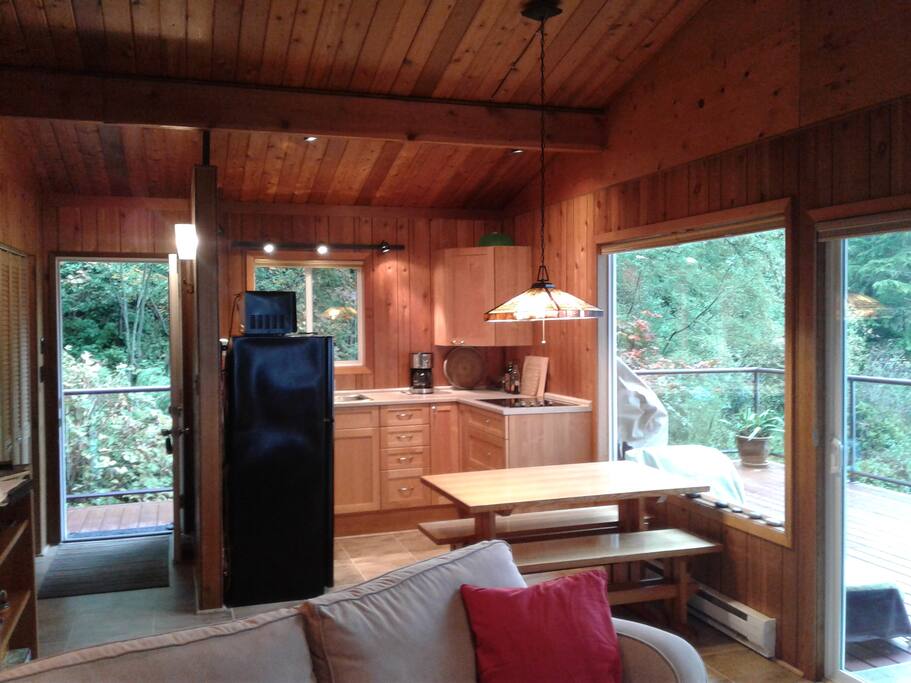 Updated kitchen and dining area