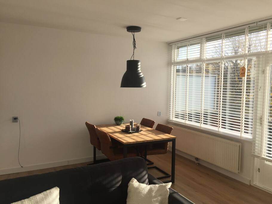 Eethoek in de woonkamer