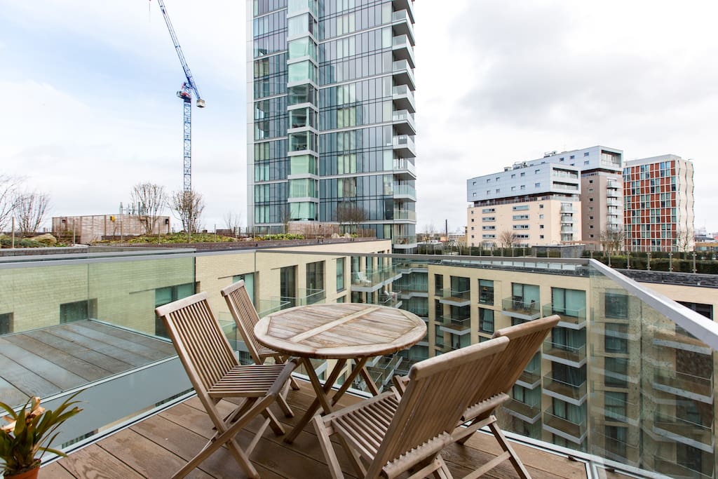 Enjoy a morning coffee on the private balcony!