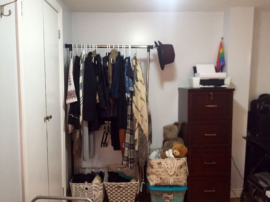 Space to work and store clothes