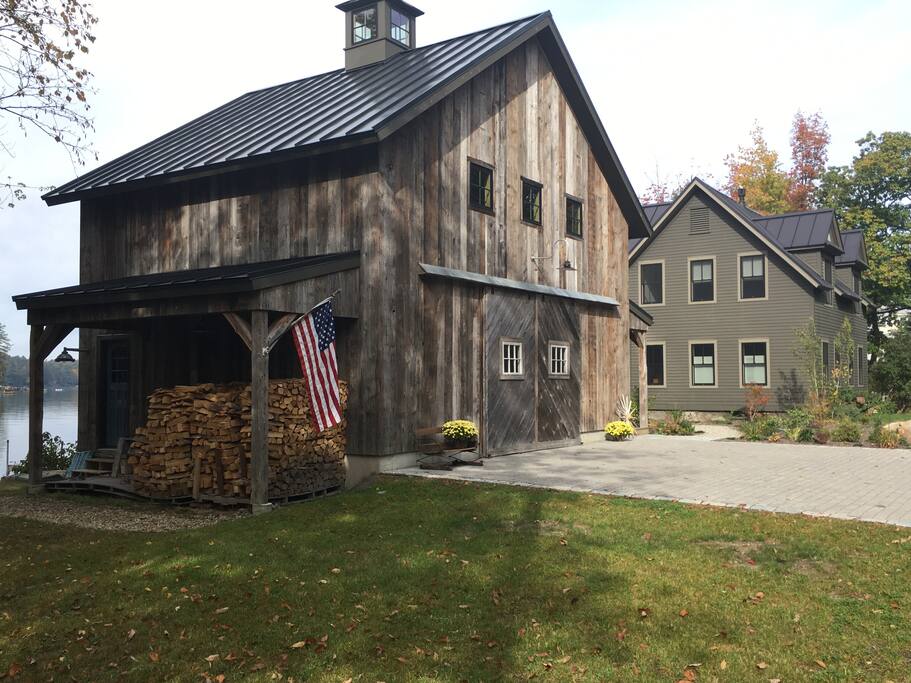 Front of house with barn
