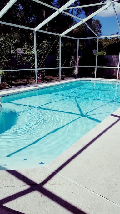 Enjoy a dip in our private pool!