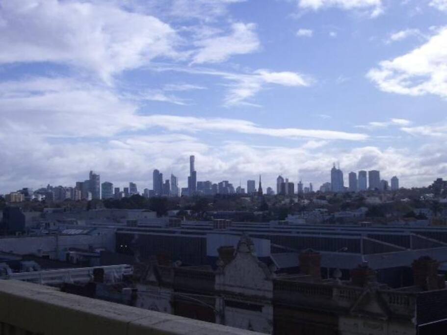 City views through the windows