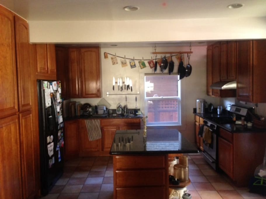 The community kitchen, we share ALL food, its incredible and healthy