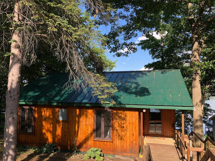 Lakefront cabin, near ORV trails! Optional pontoon Cabins for Rent in