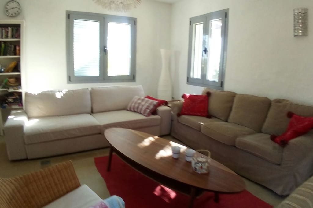 living room with sofabed