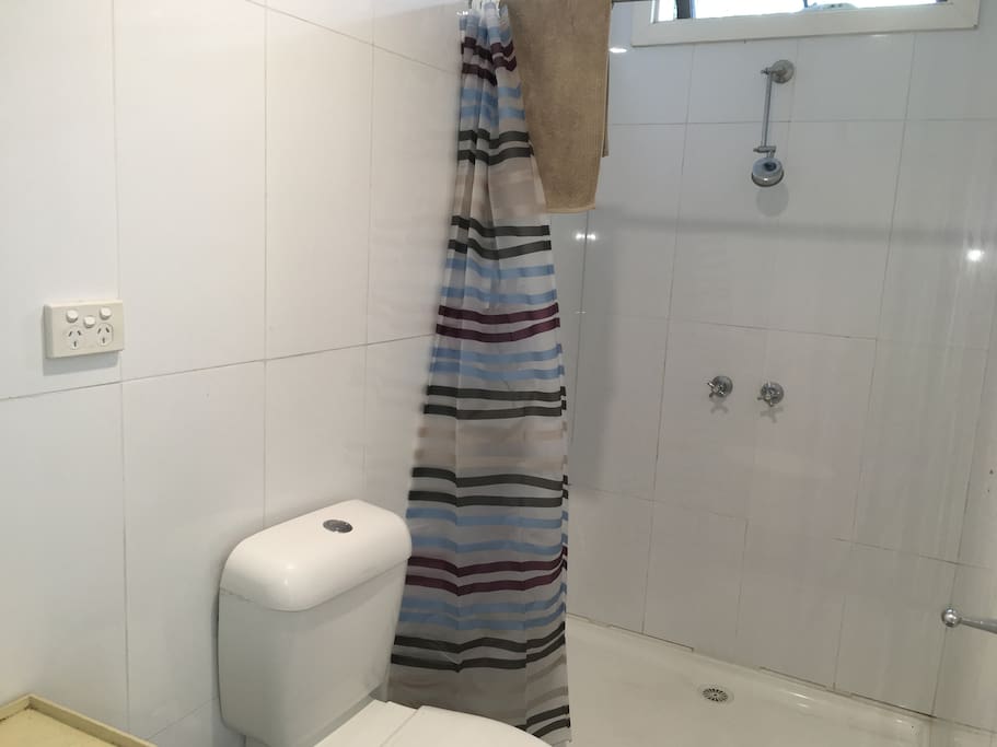 Toilet and shower shared