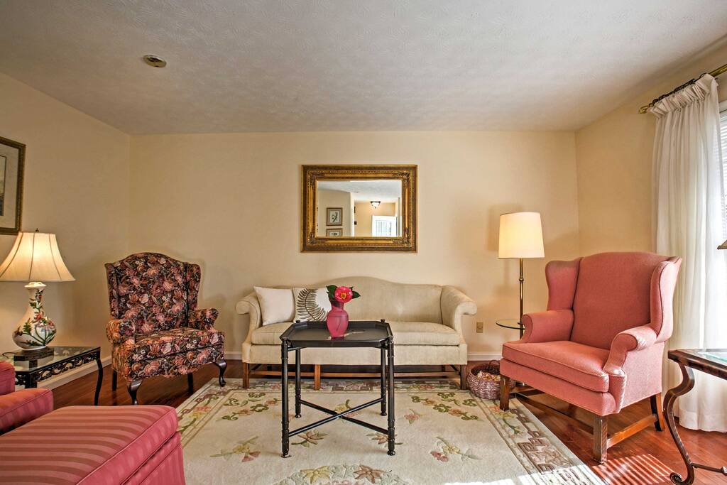 Spend quality time together and recline on living room seating.