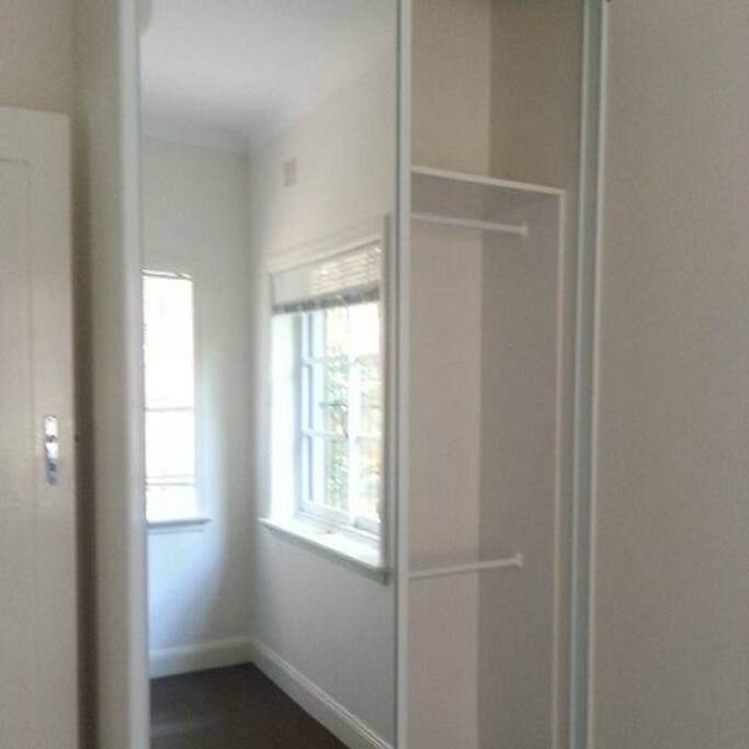 the room that over looks leafy garden. comes with a Bed built in and essentials