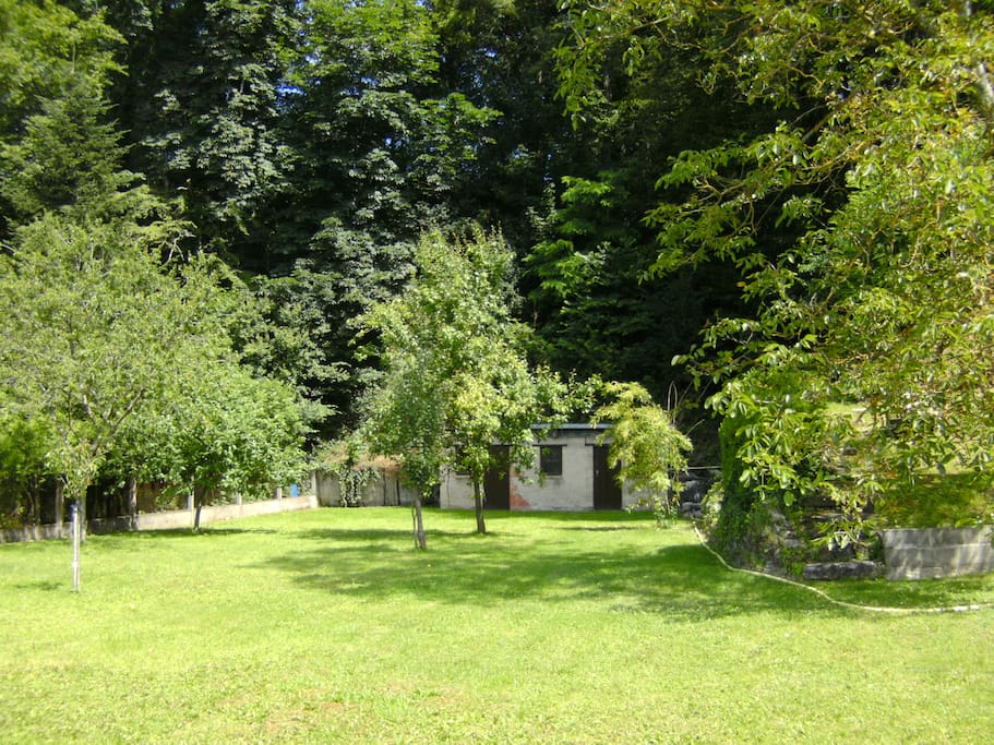 Parc avec arbres fruitiers