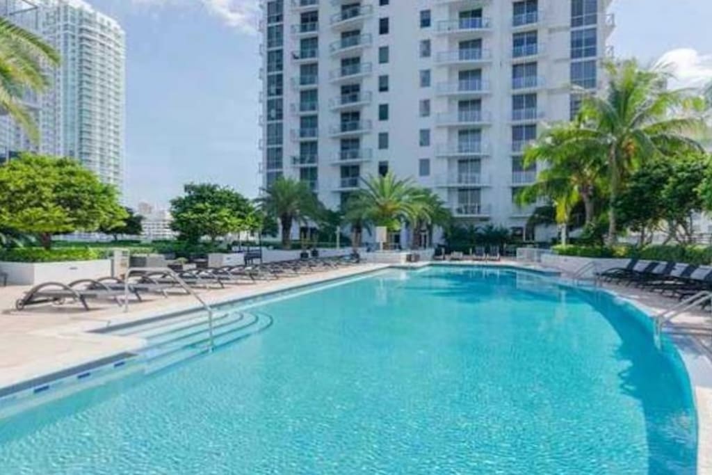 Beautiful pool with a view.