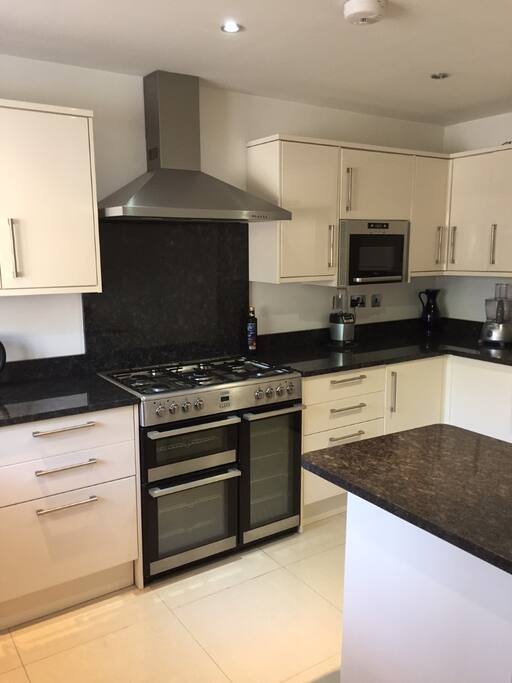 Modern Kitchen with large American Fridge