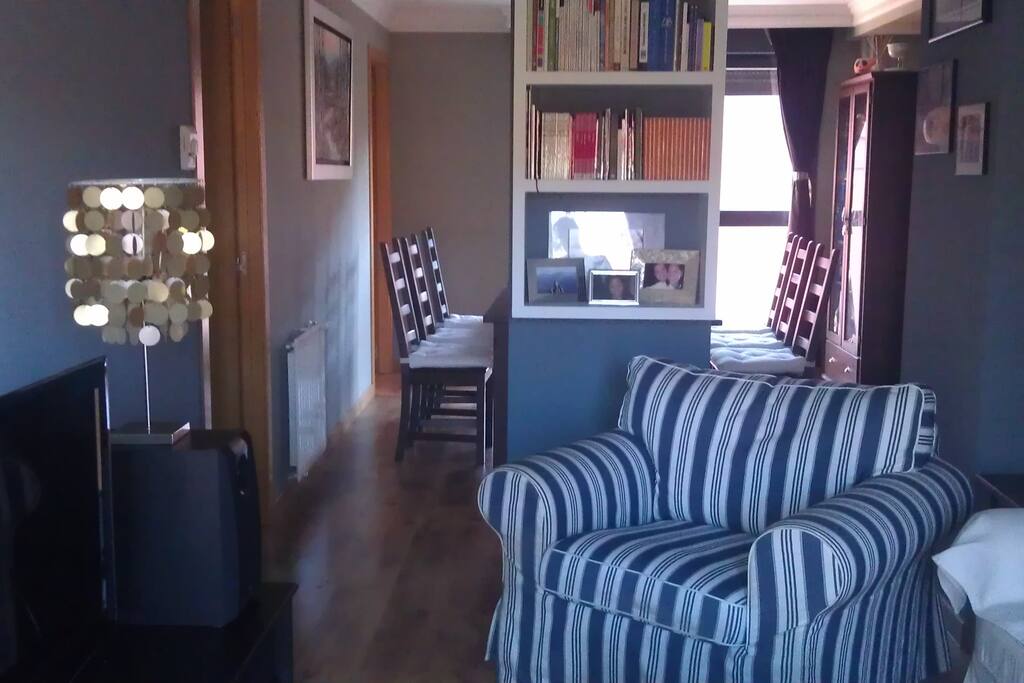 Living room with TV and Stereo