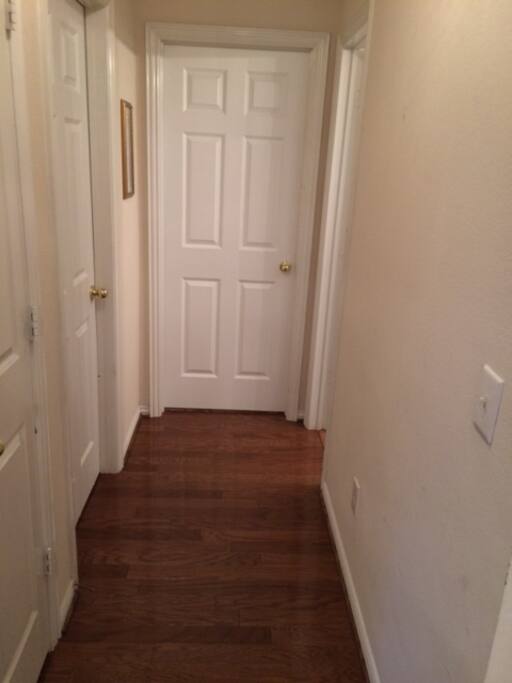 Hallway to your room...very private.