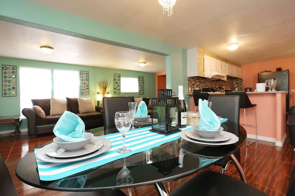 Dining table to enjoy light meals