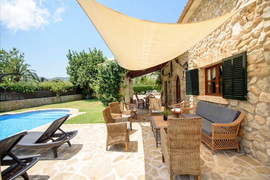 The Covered Poolside Terrace