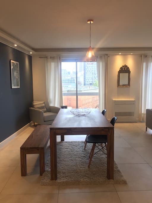 Living room with balcony