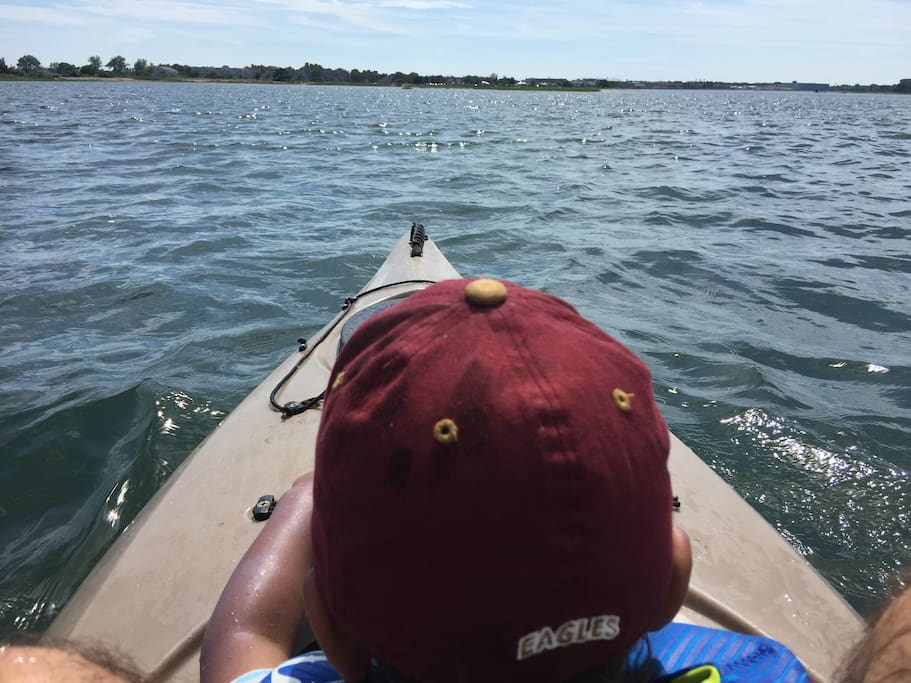 Launch kayak from backyard