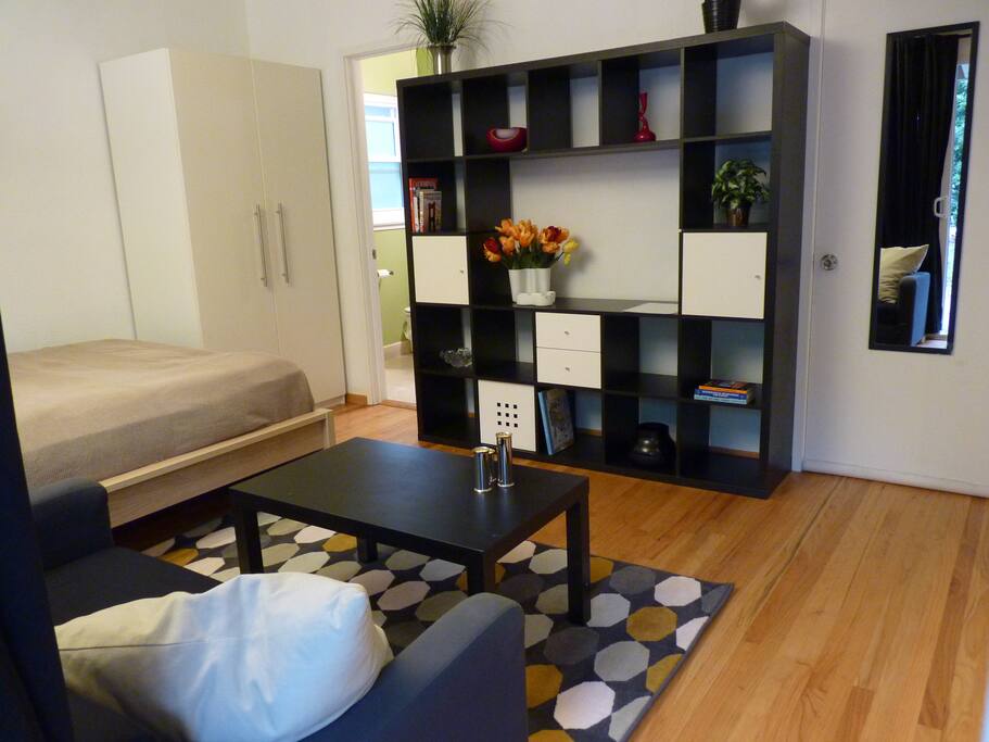 Bed and Shelves