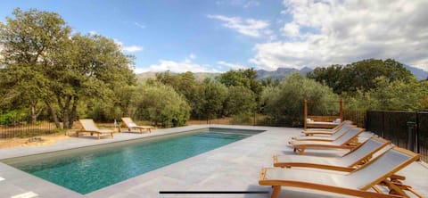 Vacation home with heated pool