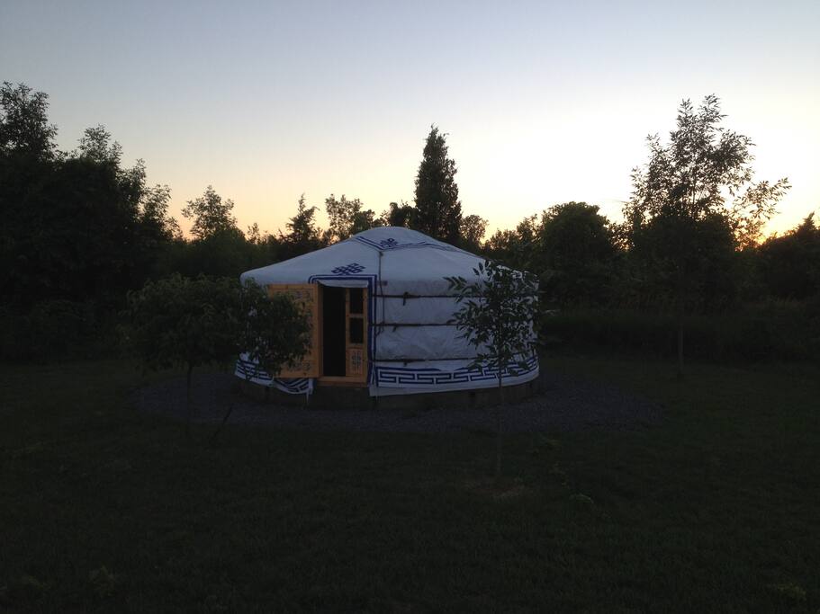 Site 1: Hand made in Mongolia. Includes outdoor fireplace