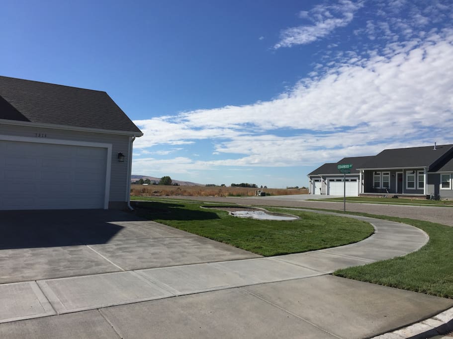 3 car garage available to guests