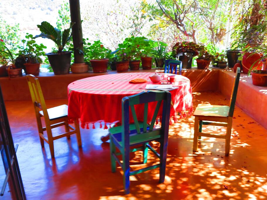 Dinning on the terrace