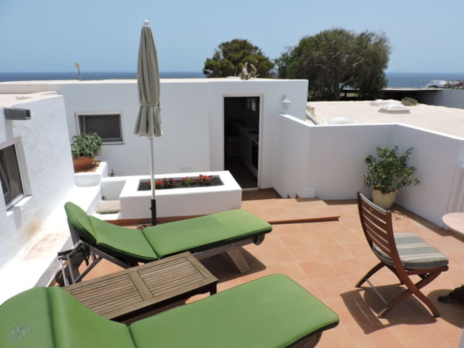 Private patio with lovely views
