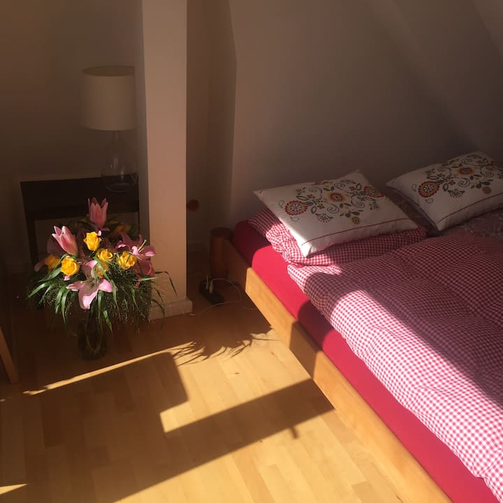 Dormir en la galería junto al patio