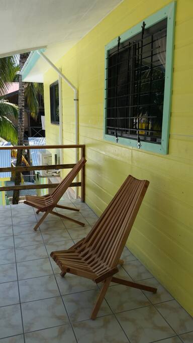 Your private balcony with partial oeanviews