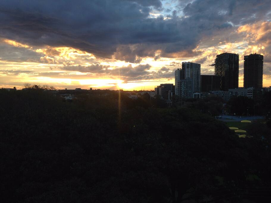 Amazing view from our large balcony