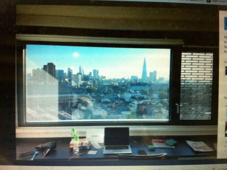 View from room & desk