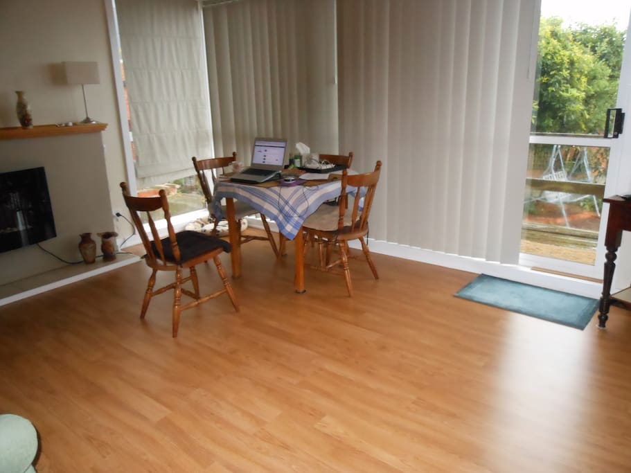 family/dining room area.