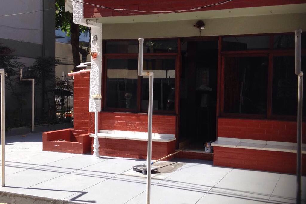 Vista da frente da casa