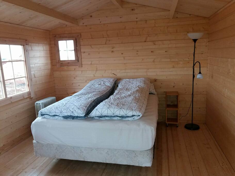 Inside the cabin.