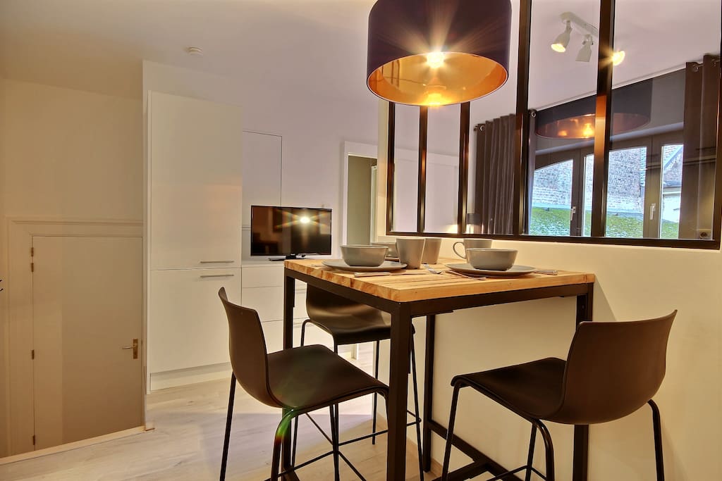 Another view of the dining table
